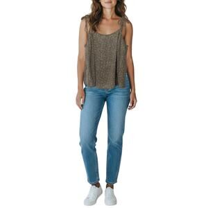 Levi's Tank Top Spaghetti Tie-Strap Sleeveless Blouse Flowy Womens Size Small